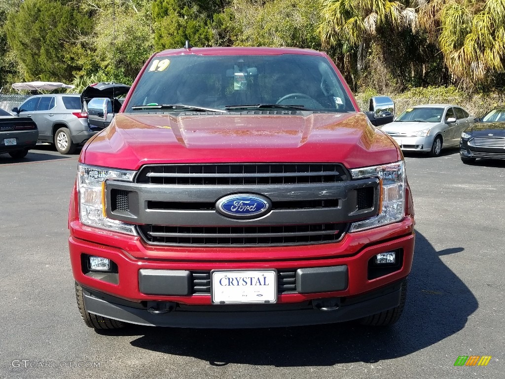 2019 F150 XLT Sport SuperCrew 4x4 - Ruby Red / Black photo #8