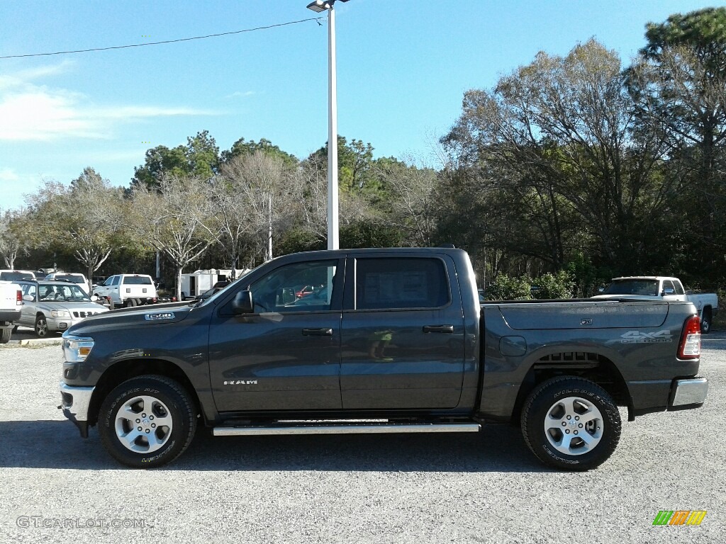 2019 1500 Tradesman Crew Cab 4x4 - Granite Crystal Metallic / Black photo #2