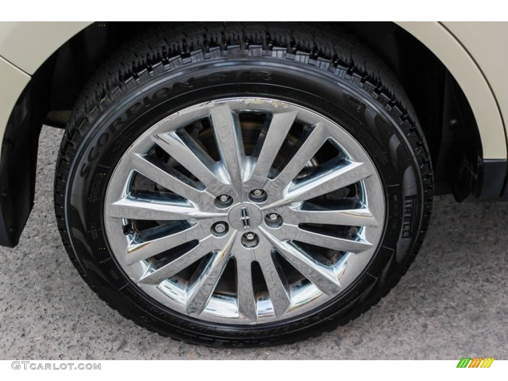 2014 MKX FWD - White Platinum Metallic Tri-Coat / Medium Light Stone photo #11