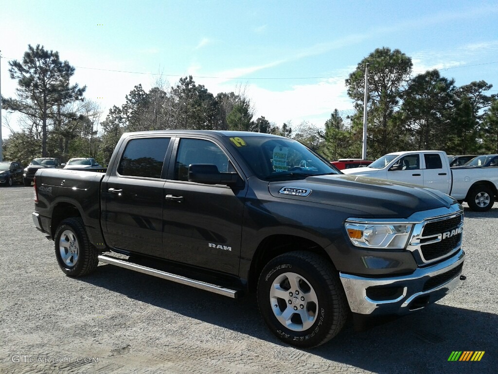 2019 1500 Tradesman Crew Cab 4x4 - Granite Crystal Metallic / Black photo #7