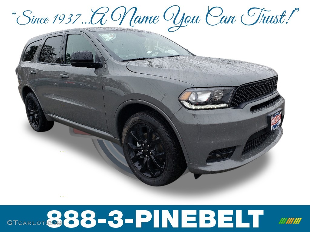 2019 Durango GT AWD - Destroyer Gray / Black photo #1