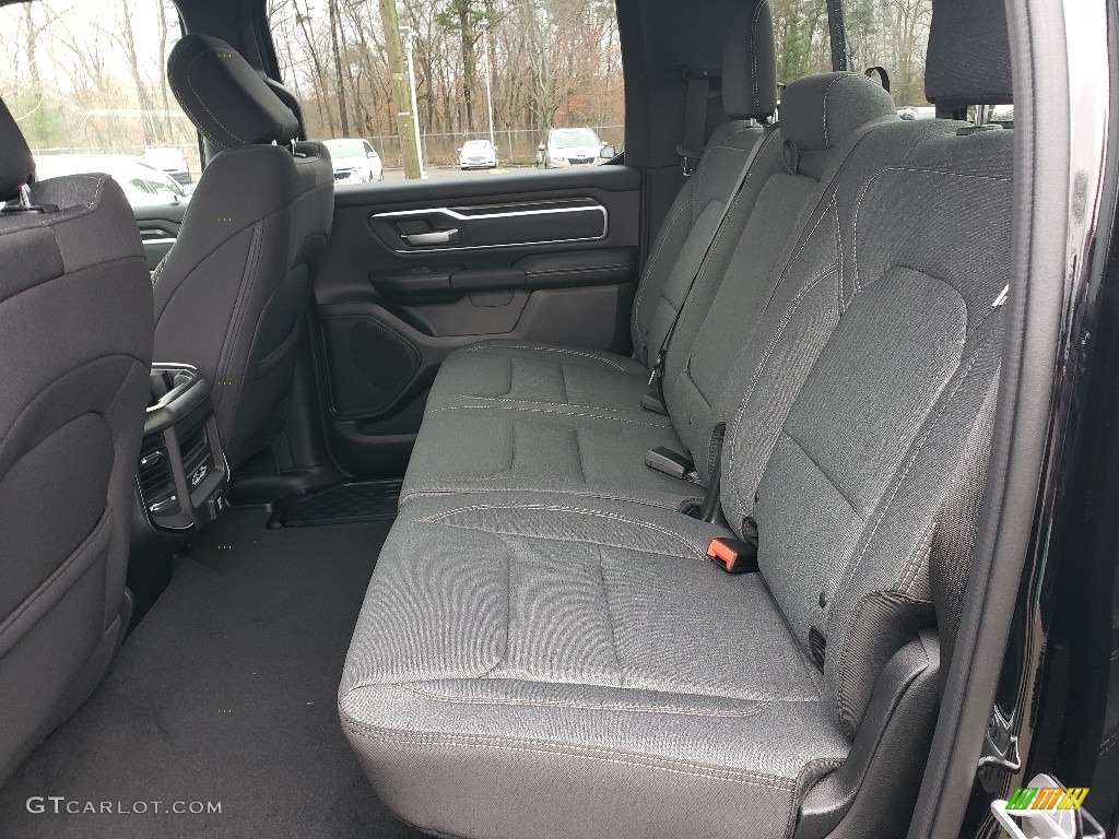 2019 Ram 1500 Big Horn Black Crew Cab 4x4 Rear Seat Photos
