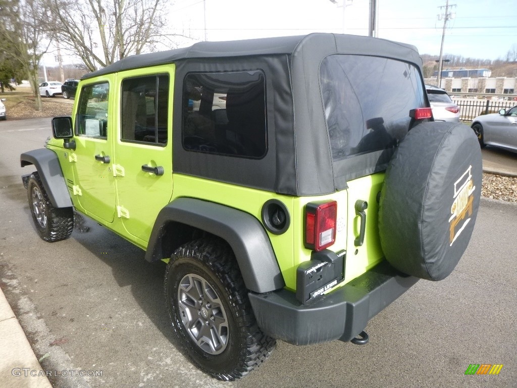 2017 Wrangler Unlimited Sport 4x4 - Hypergreen / Black photo #7