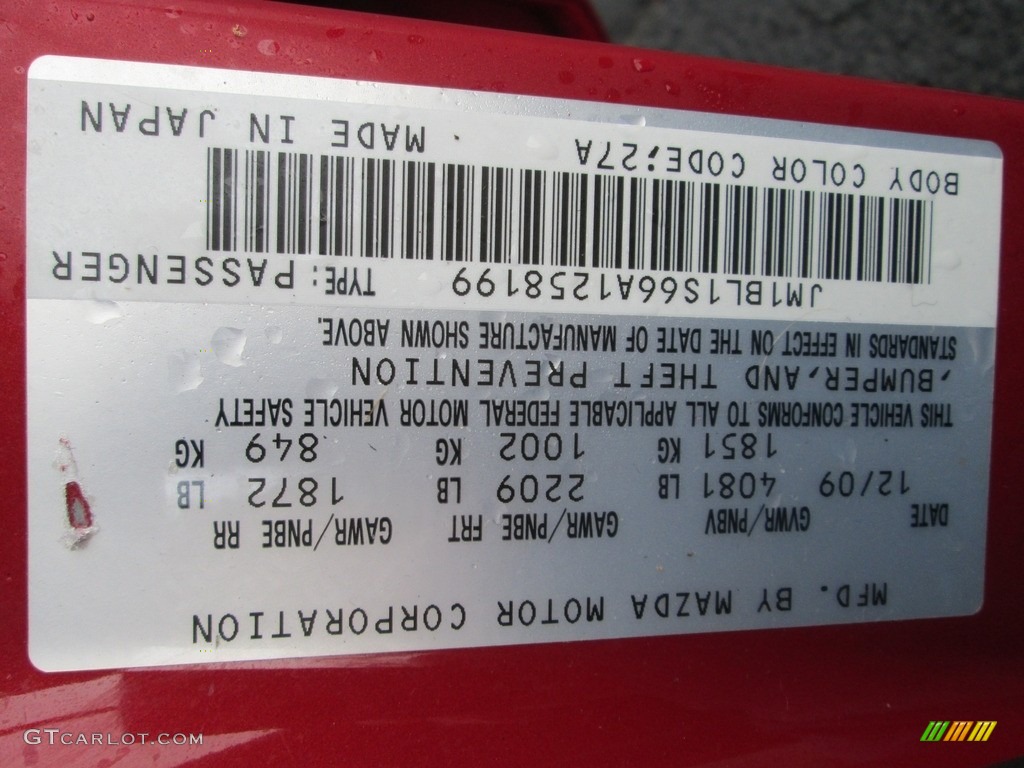 2010 MAZDA3 s Sport 4 Door - Velocity Red Mica / Black photo #30