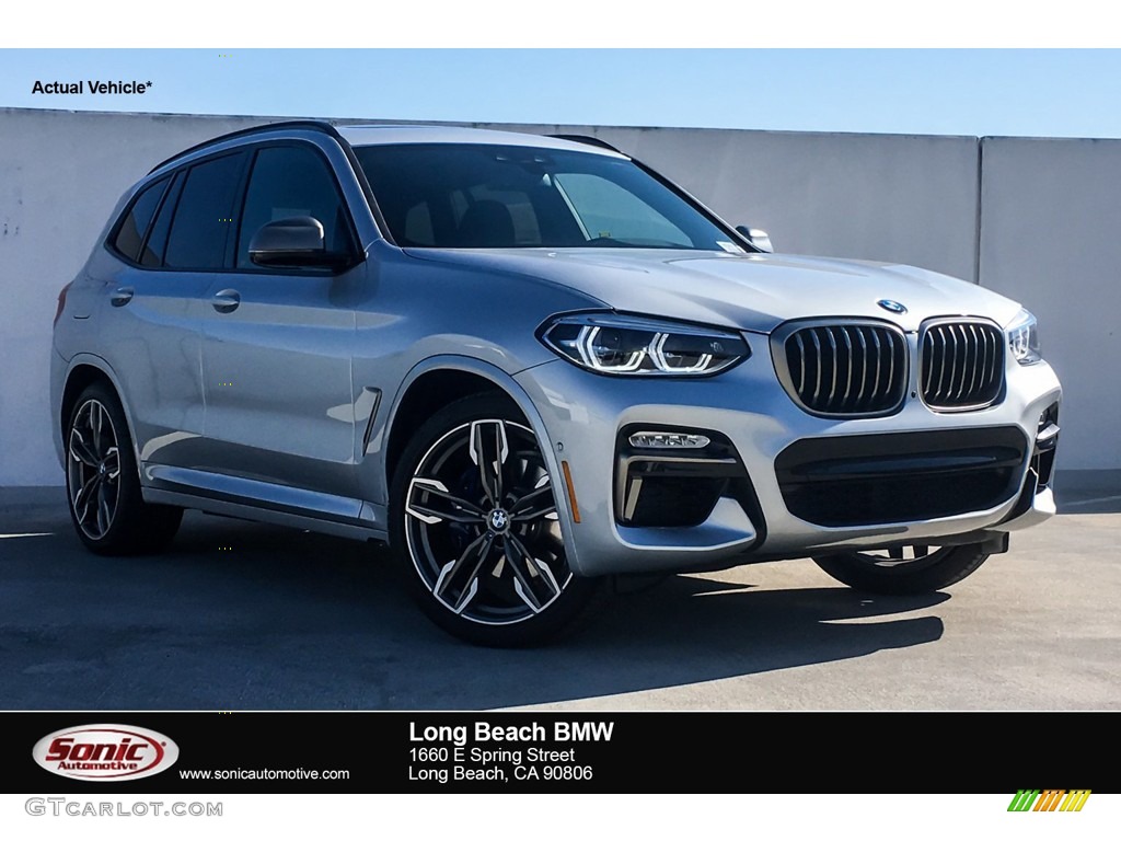 2019 X3 M40i - Glacier Silver Metallic / Black photo #1