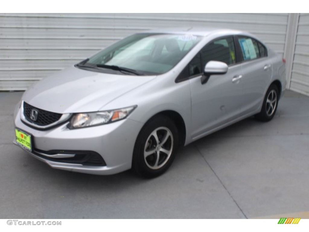 2015 Civic SE Sedan - Alabaster Silver Metallic / Black photo #4