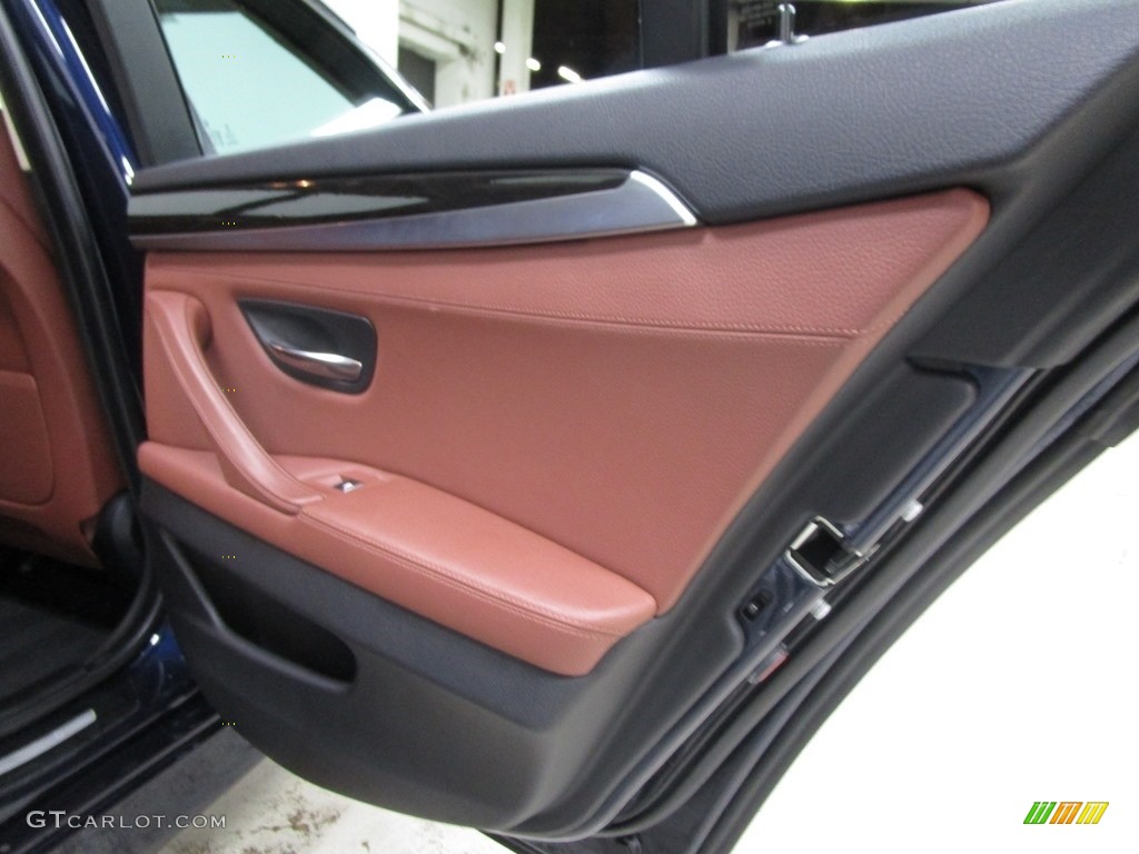 2016 5 Series 535i xDrive Sedan - Imperial Blue Metallic / BMW Individual Amaro Brown photo #14