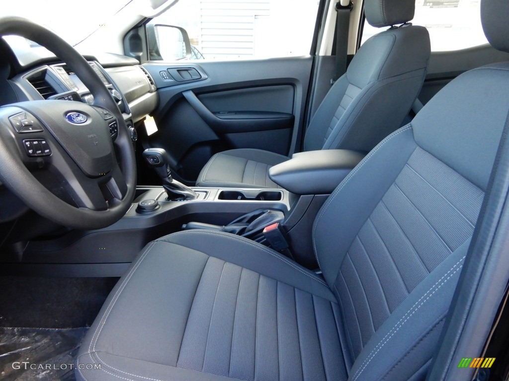Ebony Interior 2019 Ford Ranger STX SuperCrew 4x4 Photo #131826963