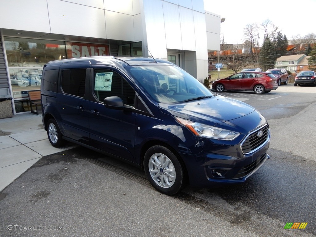 2019 Transit Connect XLT Passenger Wagon - Dark Blue / Ebony photo #1