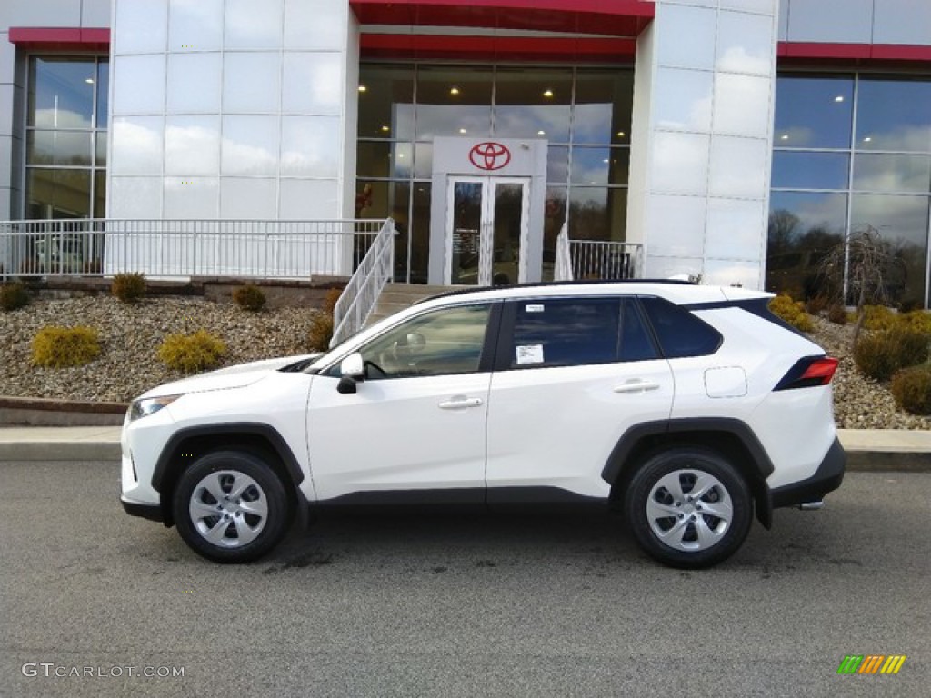 Super White 2019 Toyota RAV4 LE AWD Exterior Photo #131827731