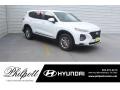 2019 Quartz White Hyundai Santa Fe SE  photo #1