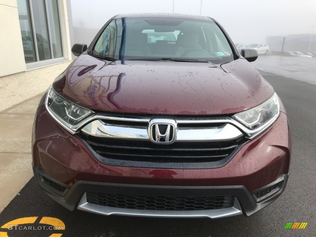 2019 CR-V LX AWD - Basque Red Pearl II / Gray photo #4