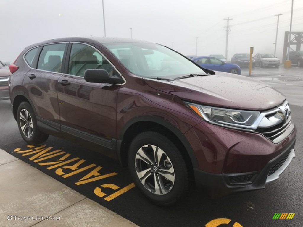 2019 CR-V LX AWD - Basque Red Pearl II / Gray photo #5