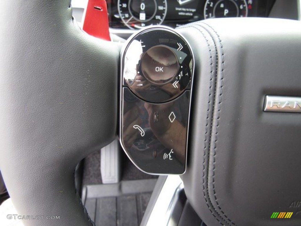 2019 Land Rover Range Rover SVAutobiography Dynamic Ebony/Ebony Steering Wheel Photo #131830680