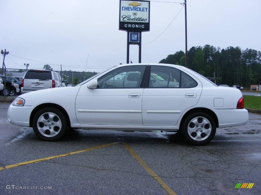2005 Sentra 1.8 S - Cloud White / Taupe photo #1