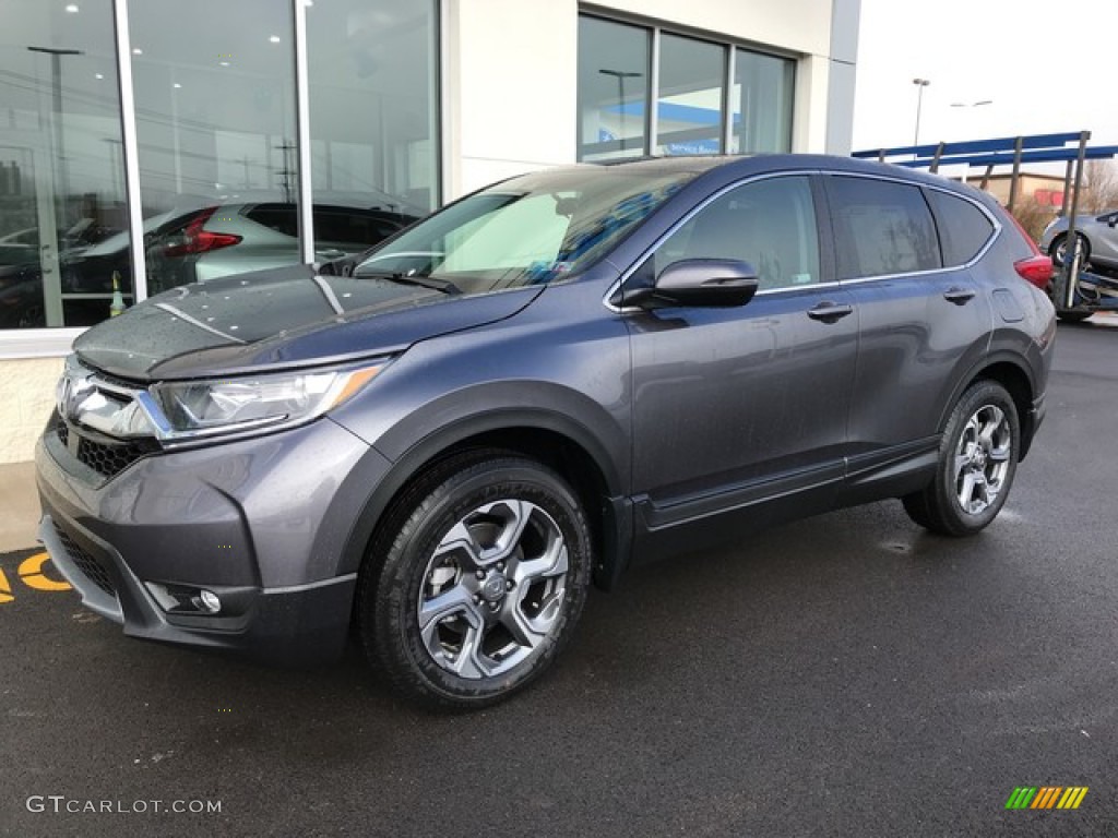 Modern Steel Metallic 2019 Honda CR-V EX AWD Exterior Photo #131833701