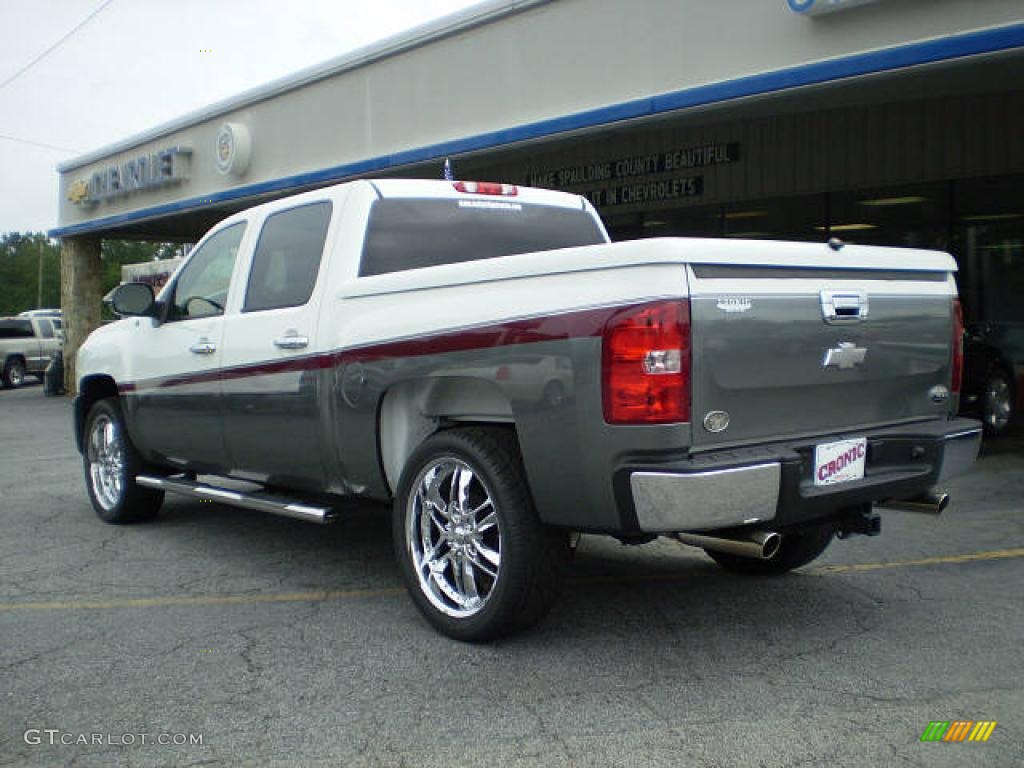 2008 Silverado 1500 LT Crew Cab - Summit White / Light Titanium/Ebony Accents photo #3