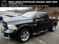 2017 Brilliant Black Crystal Pearl Ram 1500 Express Quad Cab 4x4  photo #1