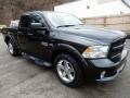 2017 Brilliant Black Crystal Pearl Ram 1500 Express Quad Cab 4x4  photo #8