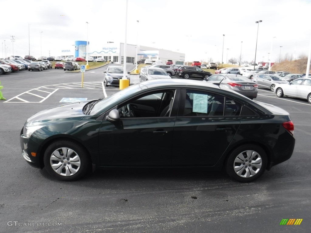 2014 Cruze LS - Rainforest Green Metallic / Jet Black/Medium Titanium photo #6