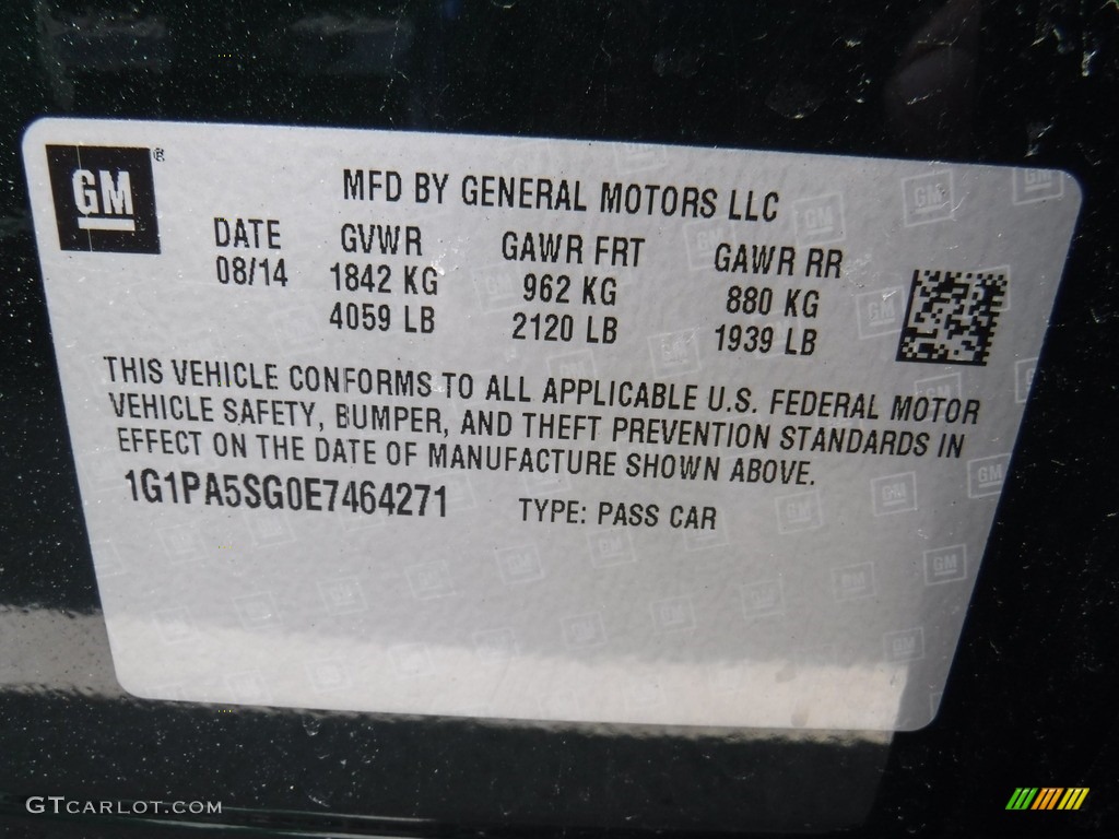 2014 Cruze LS - Rainforest Green Metallic / Jet Black/Medium Titanium photo #24