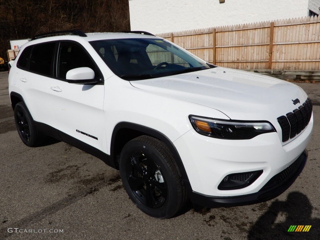 2019 Cherokee Latitude Plus 4x4 - Bright White / Black photo #8