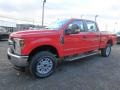 2019 Race Red Ford F250 Super Duty XLT Crew Cab 4x4  photo #6
