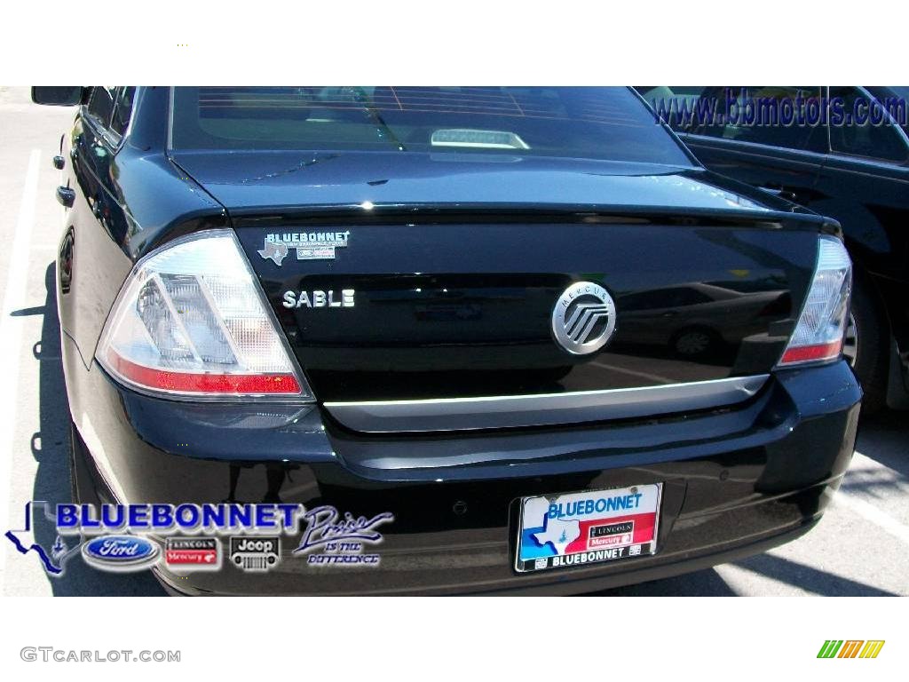 2008 Sable Sedan - Black / Light Camel photo #5