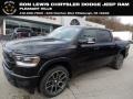 2019 Diamond Black Crystal Pearl Ram 1500 Laramie Crew Cab 4x4  photo #1