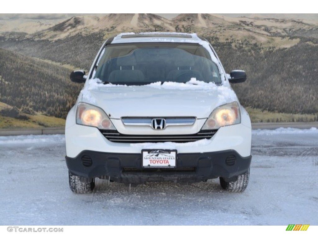 2009 CR-V EX 4WD - Taffeta White / Gray photo #4