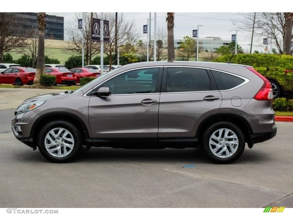 2016 CR-V EX - Kona Coffee Metallic / Black photo #4