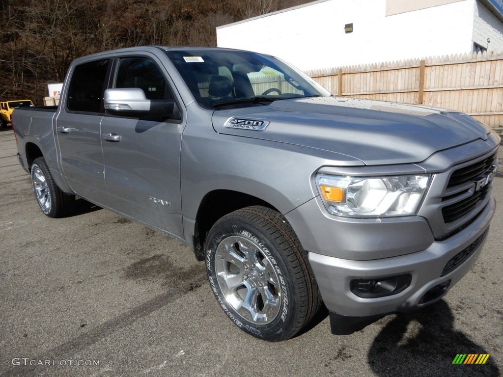 2019 1500 Big Horn Crew Cab 4x4 - Billett Silver Metallic / Black photo #7