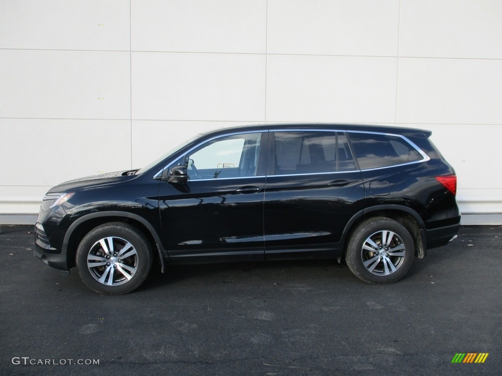 2016 Pilot EX-L AWD - Crystal Black Pearl / Black photo #2