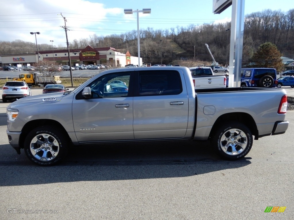 2019 1500 Big Horn Crew Cab 4x4 - Billett Silver Metallic / Black photo #2