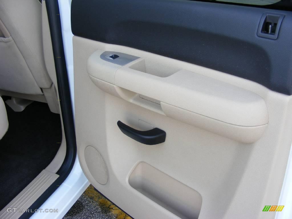 2008 Silverado 1500 LT Crew Cab - Summit White / Light Cashmere/Ebony Accents photo #17