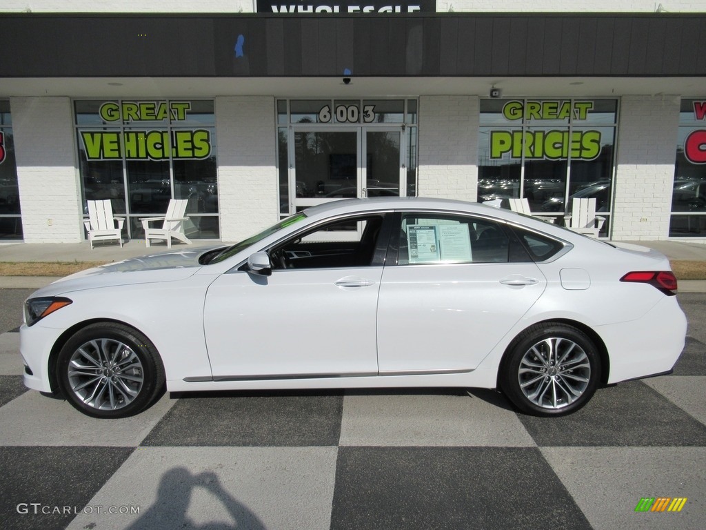 2017 Genesis G80 AWD - Casablanca White / Black Monotone photo #1