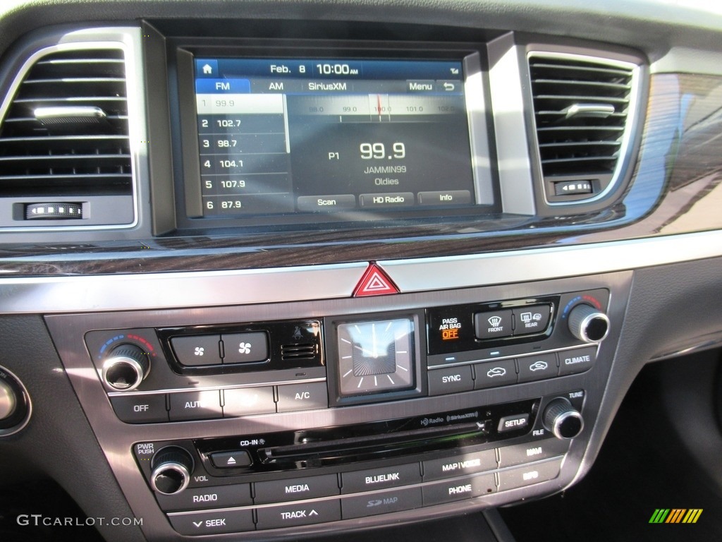 2017 Genesis G80 AWD - Casablanca White / Black Monotone photo #16