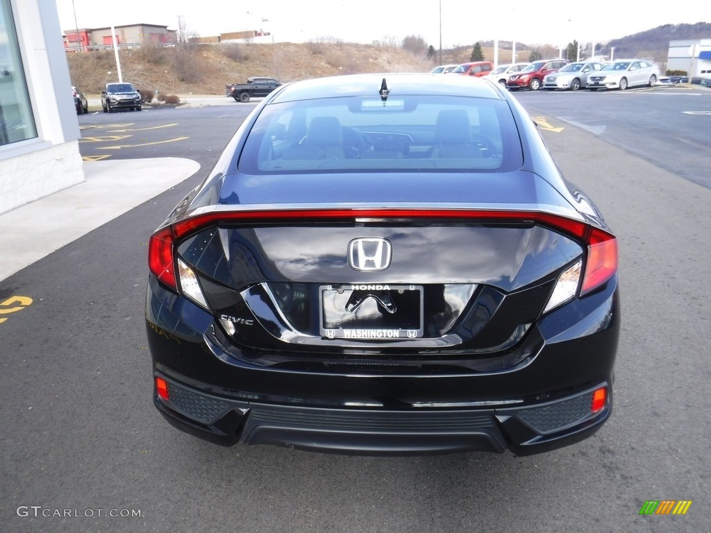 2017 Civic EX-T Coupe - Crystal Black Pearl / Black/Gray photo #9