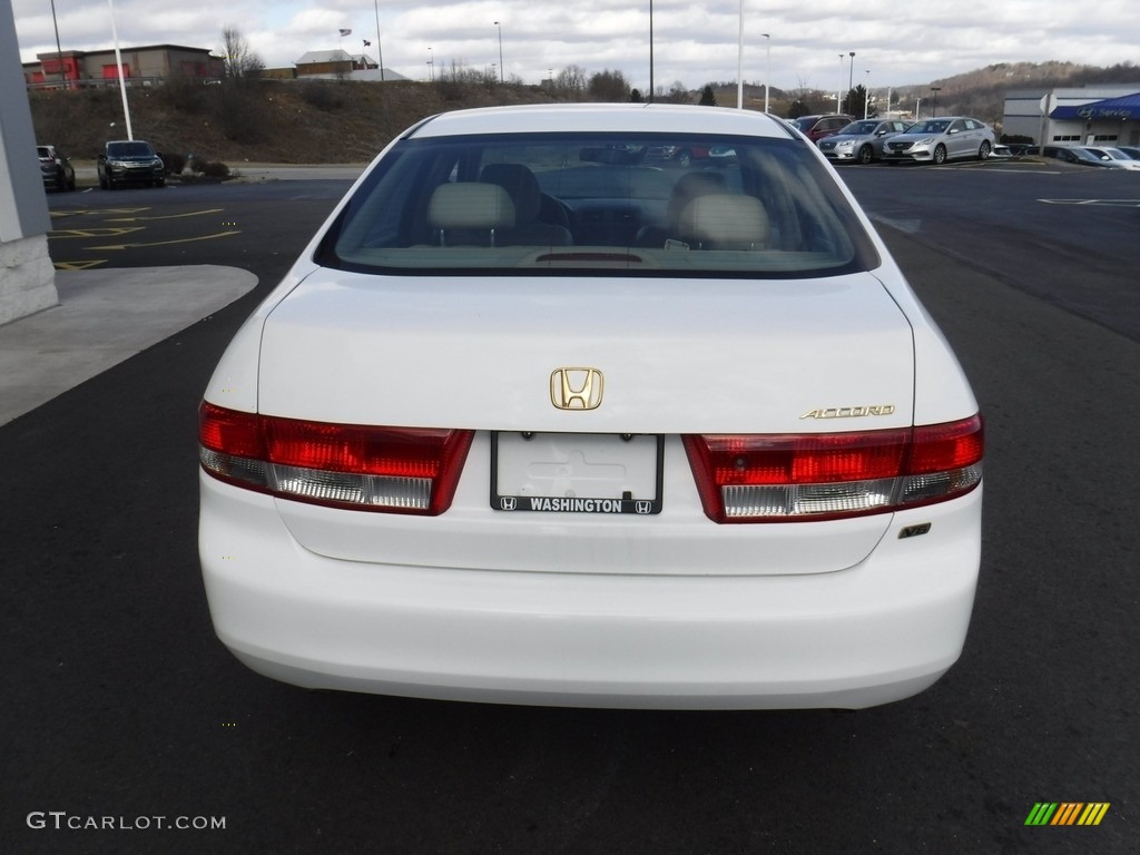 2003 Accord EX V6 Sedan - Taffeta White / Ivory photo #9