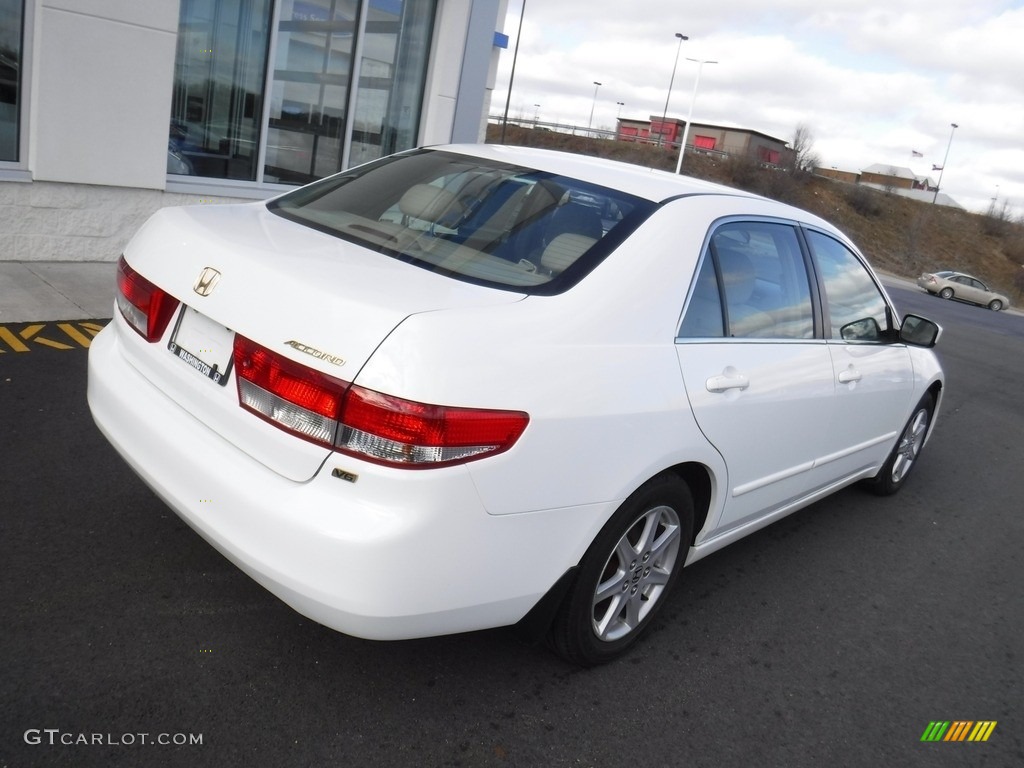 2003 Accord EX V6 Sedan - Taffeta White / Ivory photo #10
