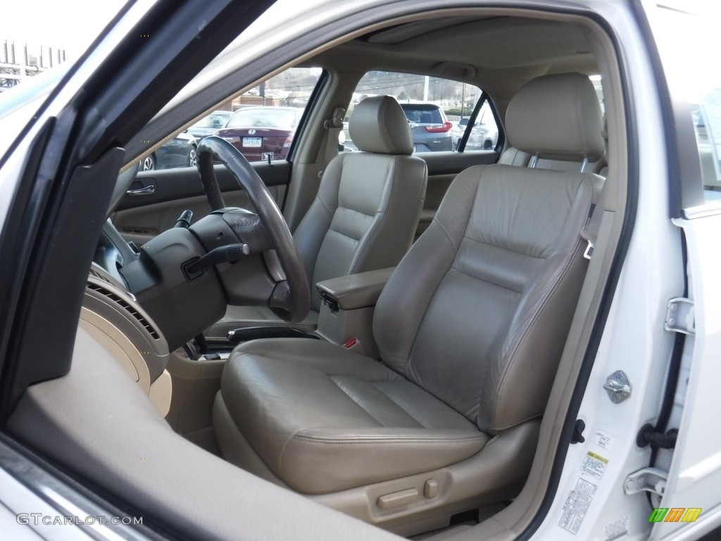 2003 Accord EX V6 Sedan - Taffeta White / Ivory photo #14