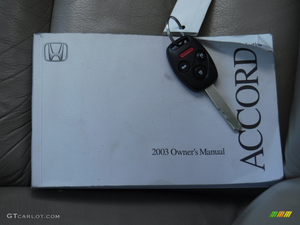 2003 Accord EX V6 Sedan - Taffeta White / Ivory photo #25