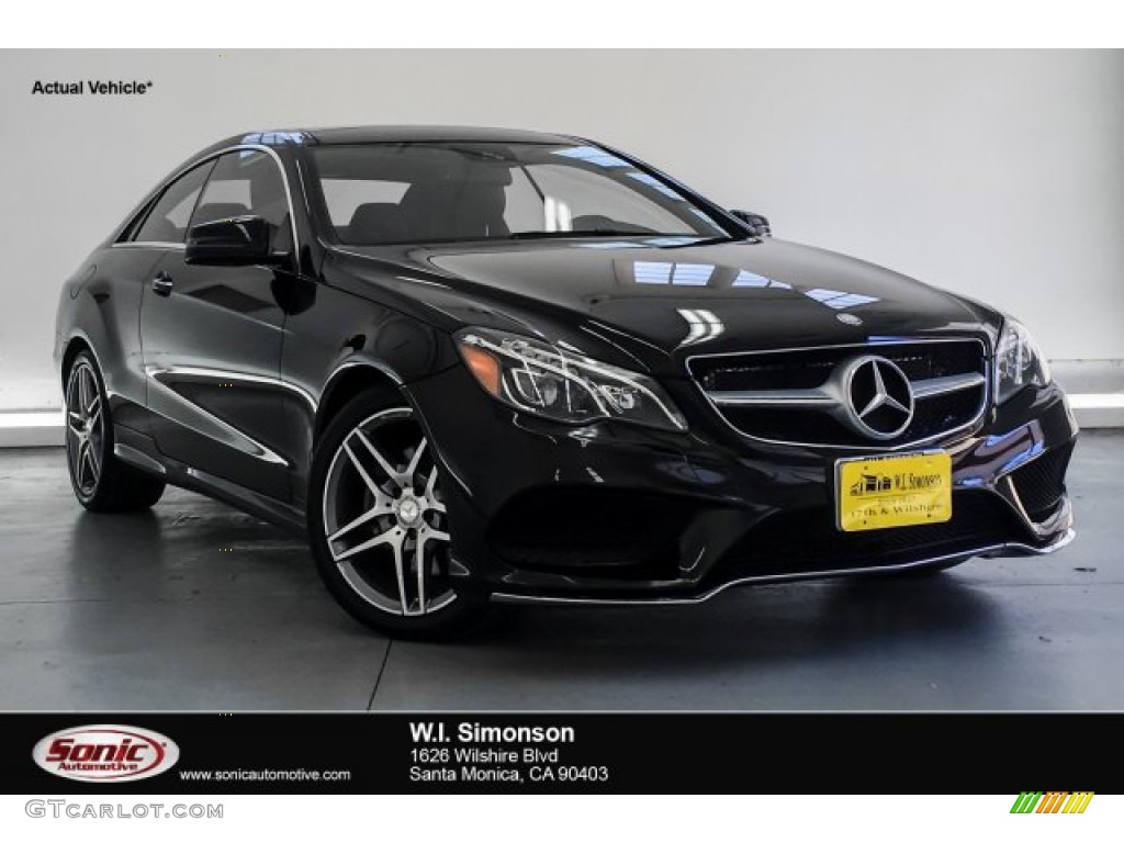 2016 E 400 Coupe - Black / Black photo #1