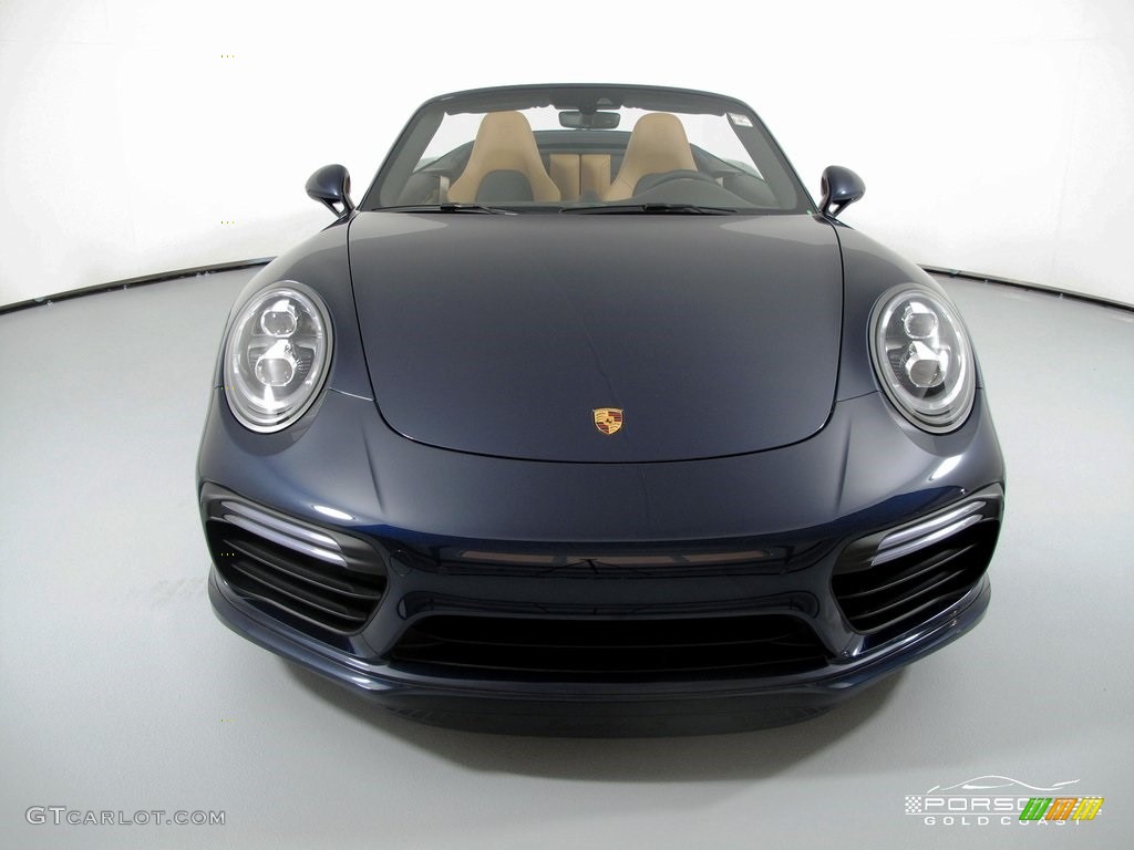 2019 911 Turbo S Cabriolet - Night Blue Metallic / Natural Espresso/Cognac photo #2