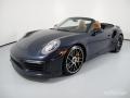 2019 Night Blue Metallic Porsche 911 Turbo S Cabriolet  photo #3