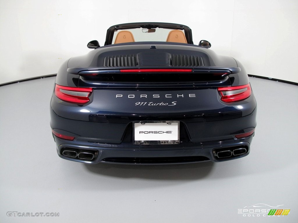 2019 911 Turbo S Cabriolet - Night Blue Metallic / Natural Espresso/Cognac photo #6