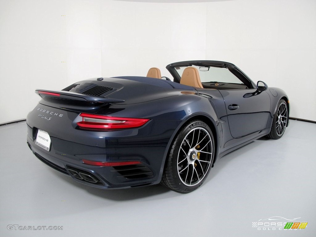 2019 911 Turbo S Cabriolet - Night Blue Metallic / Natural Espresso/Cognac photo #7