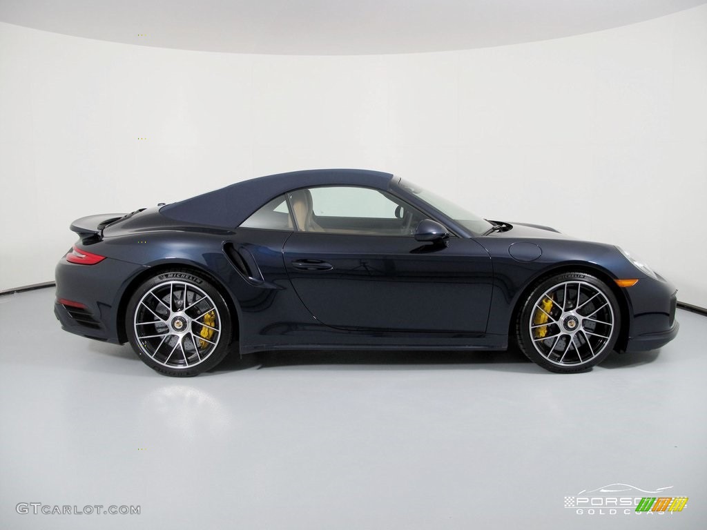 2019 911 Turbo S Cabriolet - Night Blue Metallic / Natural Espresso/Cognac photo #10