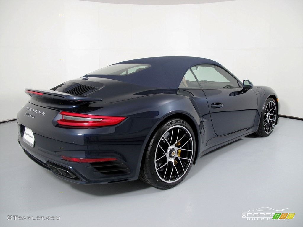 2019 911 Turbo S Cabriolet - Night Blue Metallic / Natural Espresso/Cognac photo #11