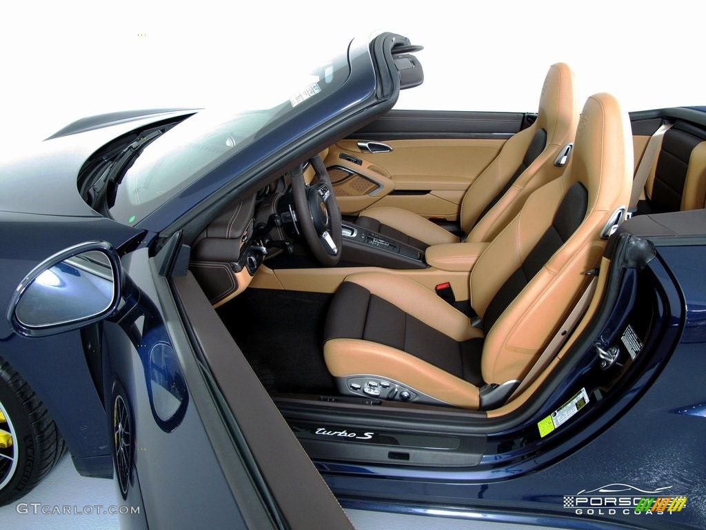 2019 911 Turbo S Cabriolet - Night Blue Metallic / Natural Espresso/Cognac photo #15